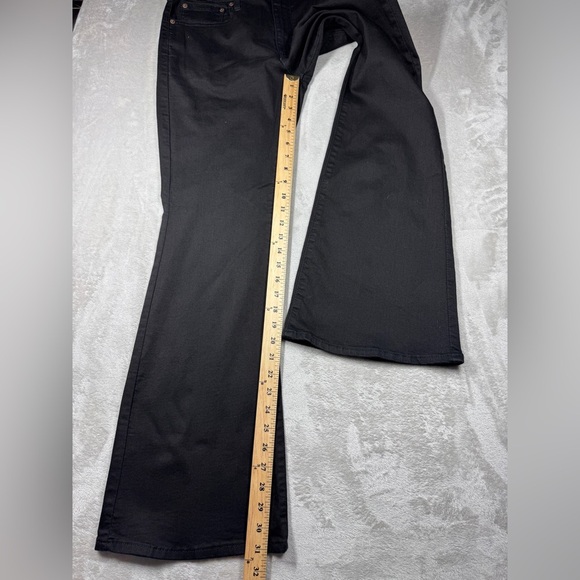 Levi’s Women’s 726 High Rise Black Cotton Blend Retro Flare Jeans Size 33 - Picture 9 of 16